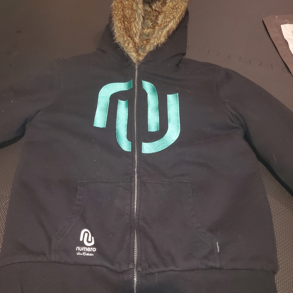 Numero faux fur lined hoodie